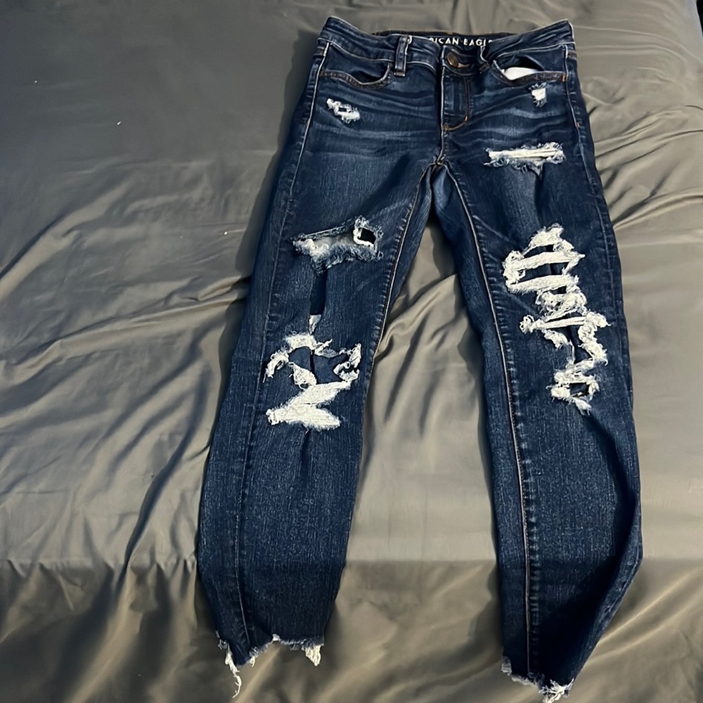 american eagle ,4 at the store,blue